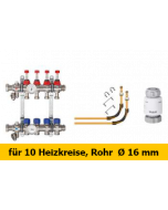 Schlüter Bekotec Anschlusspaket  für 10 Heizkreise Rohr Ø 16 mm