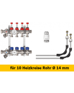 Schlüter Bekotec Anschlusspaket für 10 Heizkreise Rohr Ø 14 mm