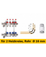 Schlüter Bekotec Anschlusspaket  für 2 Heizkreise Rohr Ø 16 mm