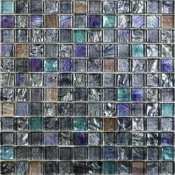 Dune Glas-Mosaik Kanna 187114 bunt, grau, silber, 30x30 cm