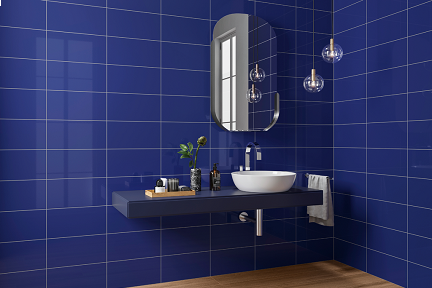 Villeroy & Boch Edition C Wandfliese 1240 EF40 blue matt 20x40 cm