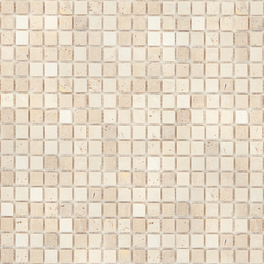 Bärwolf Orvieto Natursteinmosaik cream beige natur 30x30 cm