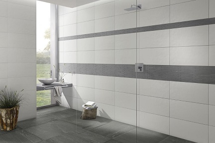 Mosaik Steuler Varia Y30531001 anthrazit matt 25x60 cm 