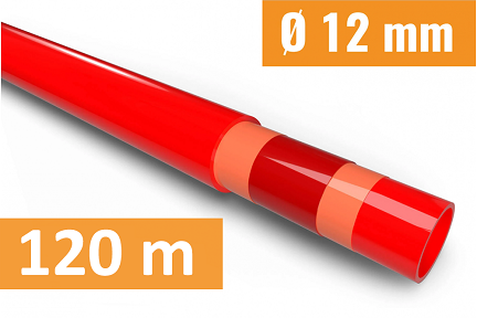 Schlüter BEKOTEC THERM BTHR12RT120 HR Heizrohr L: 120,0m / 12 mm Ø für Estrichnoppenplatte EN18FTS5