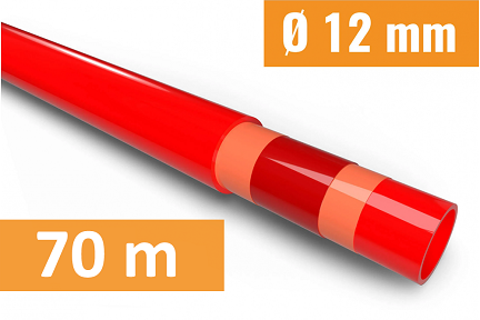 Schlüter BEKOTEC THERM BTHR12RT70 HR Heizrohr L: 70,0m / 12 mm Ø für Estrichnoppenplatte EN18FTS5