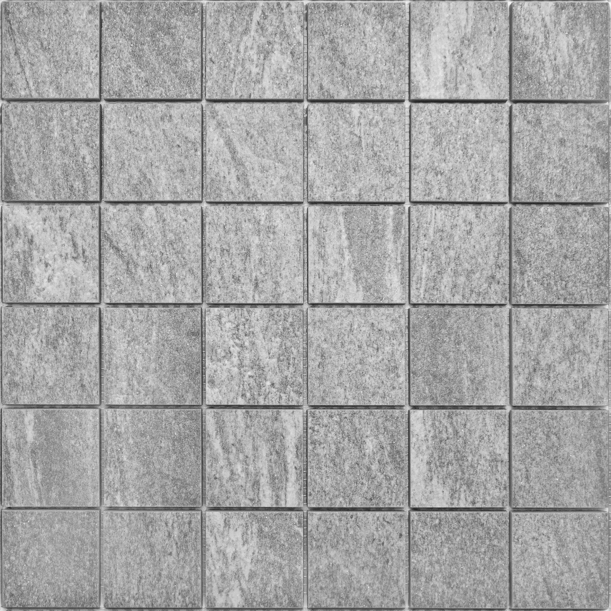 Bärwolf Stone Keramikmosaik quarzite grey natur 30x30 cm