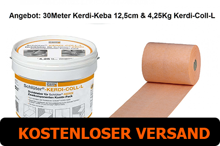 Schlüter Kerdi Keba 100/125 Dichtband 30 M + Dichtkleber 4,25 Kg