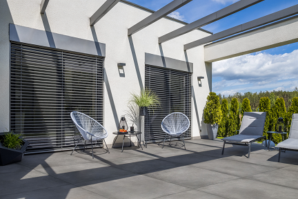 Terrassenplatten Sonderposten XO Outdoor smoke 80x80x2 cm Betonoptik matt 