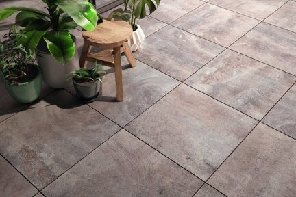 Terrassenplatten Villeroy & Boch Cadiz Outdoor 2803 BU7M grey multicolour matt 60x60x2 cm Kalksteinoptik