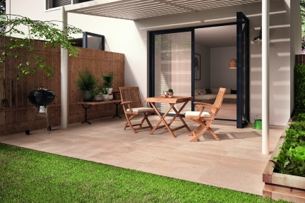 Terrassenplatten Villeroy & Boch Cadiz Outdoor 2807 BU2M sand matt 40x80x2 cm Kalksteinoptik