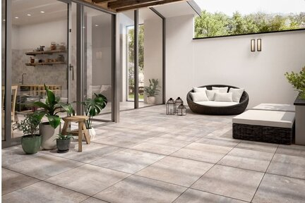 Terrassenplatten Villeroy & Boch Cadiz Outdoor 2803 BU1M chalk multicolour matt 60x60x2 cm Kalksteinoptik