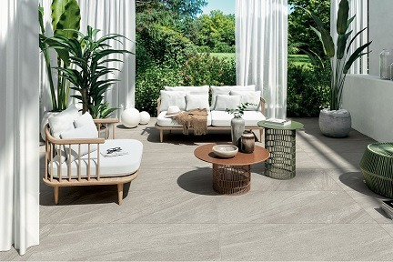 Mirage Lagoon Outdoor Terrassenplatte moonbeam matt 60x120x2 cm