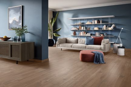 Bodenfliese Villeroy & Boch Oak Park cacao 30x120 cm Holzoptik 2793 HR80 matt R9