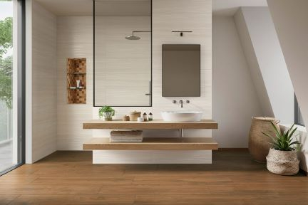 Bodenfliesen Villeroy & Boch Oak Side 2793 HE30 cognac 30x120 cm Holzoptik matt R10