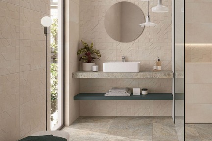 Villeroy & Boch Silent Mood Zementoptik Dekorfliese rosa matt 30x60 cm