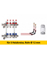 Schlüter Bekotec Anschlusspaket für 5 Heizkreise Rohr Ø 12 mm