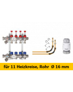 Schlüter Bekotec Anschlusspaket  für 11 Heizkreise Rohr Ø 16 mm