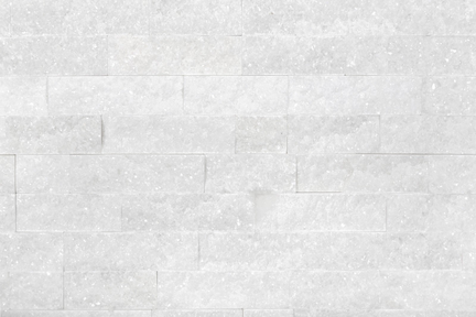 Brickstone 15x60cm weiß matt Naturstein Quarzit Wandverblender