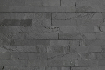 Brickstone 15x60cm schwarz matt Naturstein Wandverblender